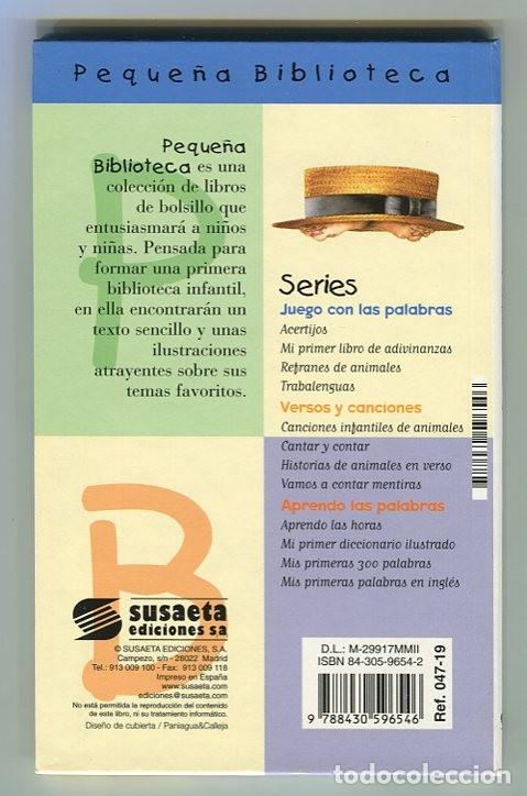 Libros de segunda mano: ACERTIJOS - PEQUE&Ntilde;A BIBLIOTECA - SUSAETA EDICIONES - Foto 2