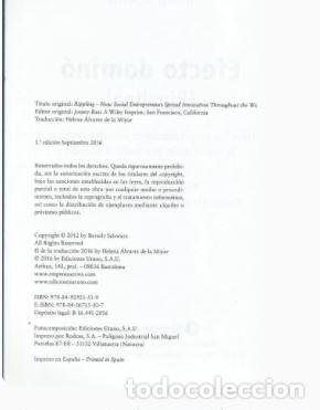 Libros de segunda mano: EFECTO DOMIN&Oacute; - Beverly Schwartz - Foto 4