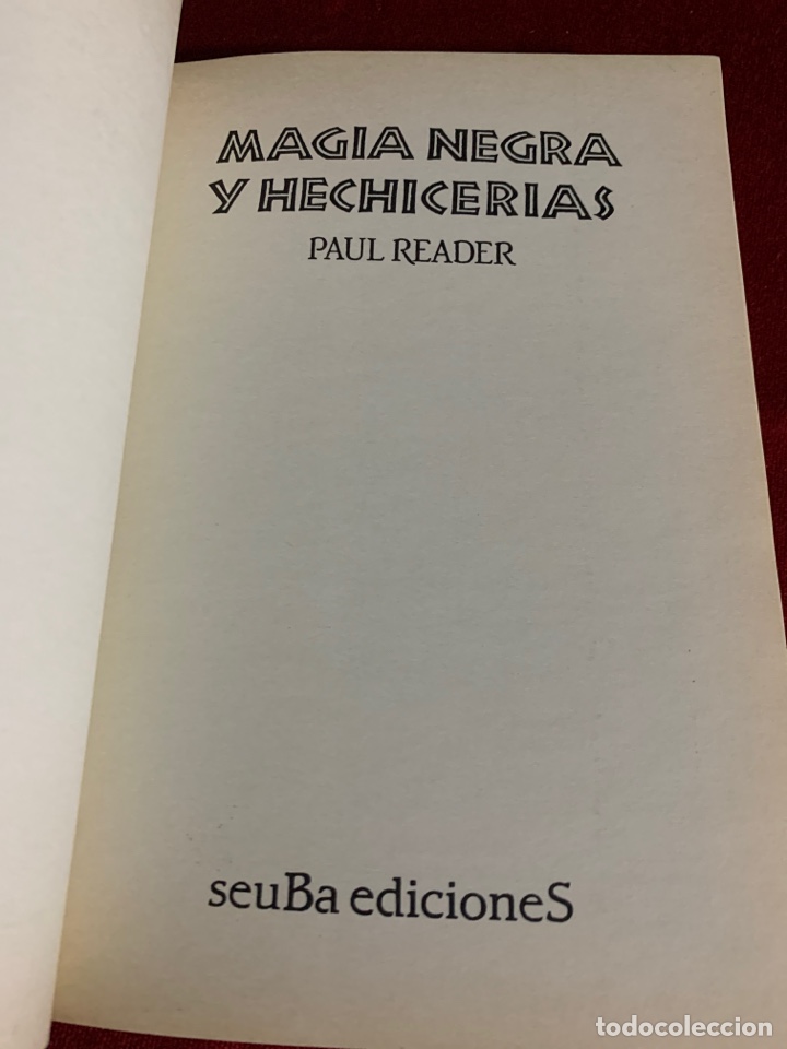 Libros de segunda mano: Magia negra y hechicer&iacute;as. Paul Reader. seuBa edicioneS. - Foto 3