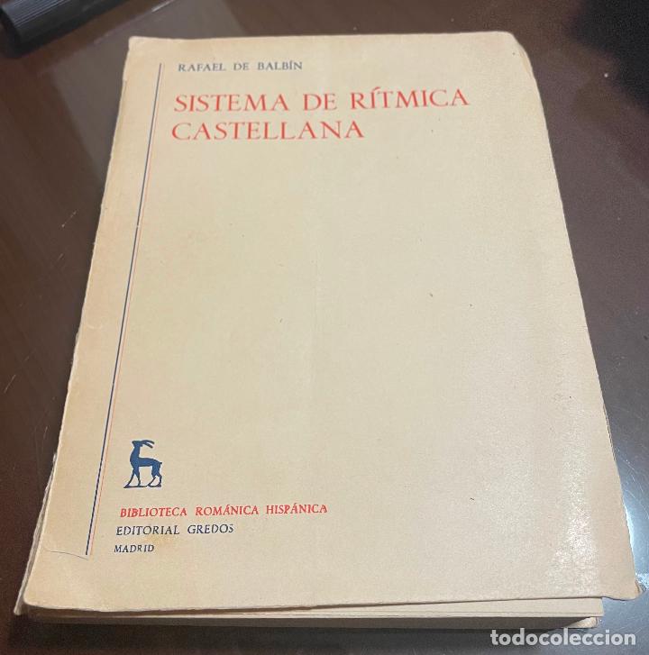 Libros de segunda mano: SISTEMA DE RITMICA CASTELLANA Rafael de Balbin - Foto 1