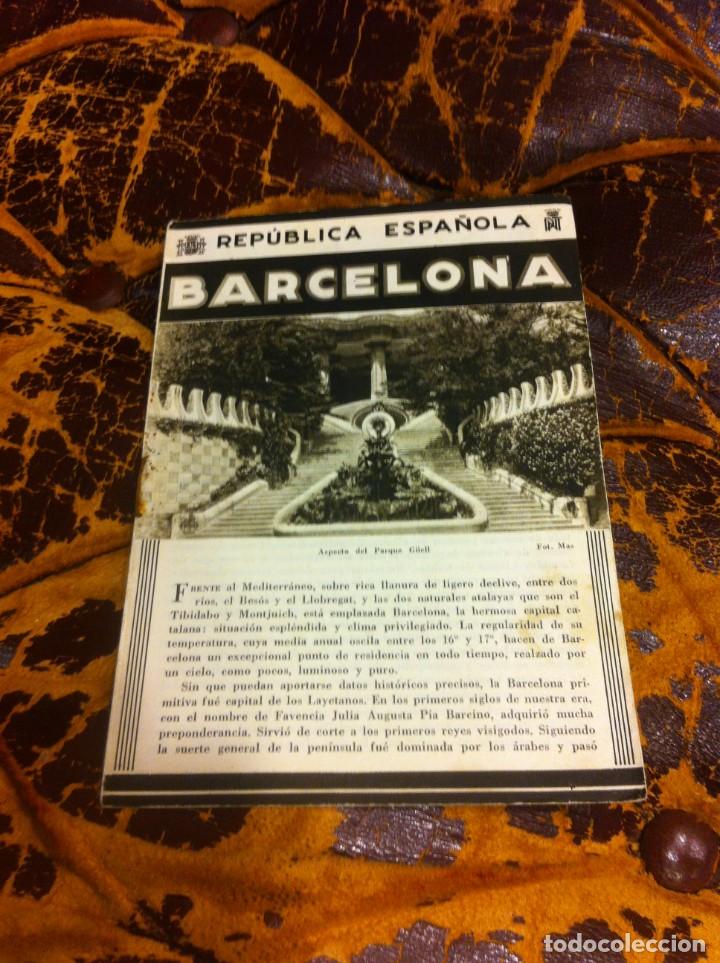 Libros de segunda mano: FOLLETO REP&Uacute;BLICA ESPA&Ntilde;OLA. BARCELONA - Foto 1