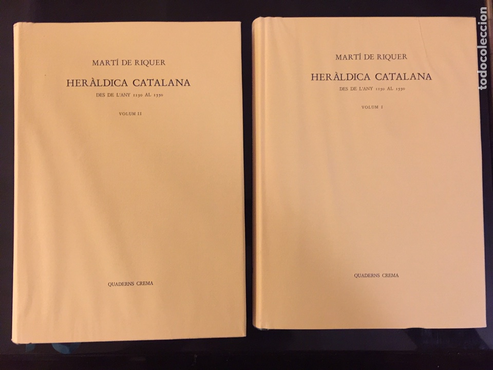Libros de segunda mano: Her&agrave;ldica Catalana. Mart&iacute; de Riquer. Cuaderns Crema. - Foto 1