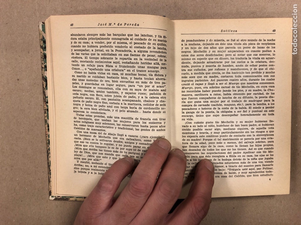 Libros de segunda mano: SOTILEZA, OBRAS COMPLETAS DE JOS&Eacute; M&ordf; DE PEREDA. EDITORIAL BALMES. - Foto 4