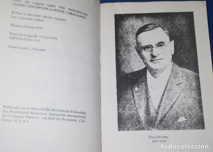 Libros de segunda mano: Concepto Rosacruz del Cosmos - Max Heindel - Luis C&aacute;rcamo Editor (1979) - Foto 3