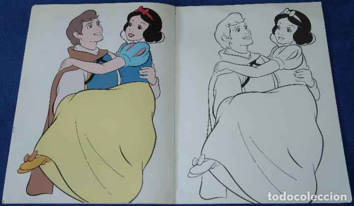 Libros de segunda mano: Blancanieves - Gran libro de colorear - Disney - Ediciones Gaviota (1994) - Foto 3