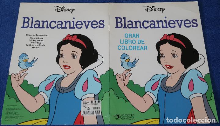 Libros de segunda mano: Blancanieves - Gran libro de colorear - Disney - Ediciones Gaviota (1994) - Foto 4