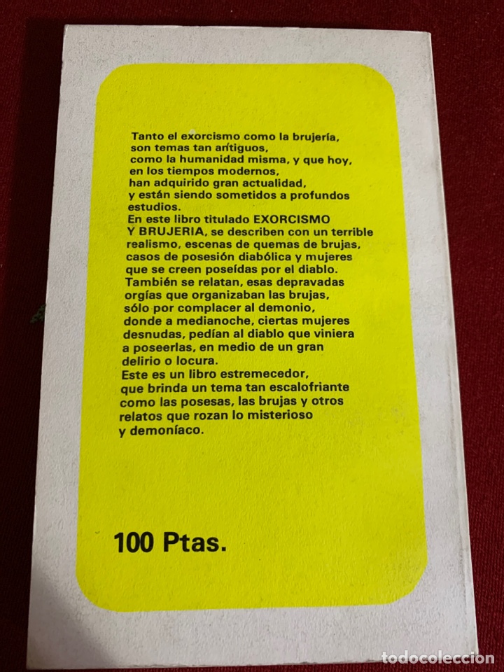 Libros de segunda mano: Exorcismo y Brujer&iacute;a. Jules Kolman. - Foto 2