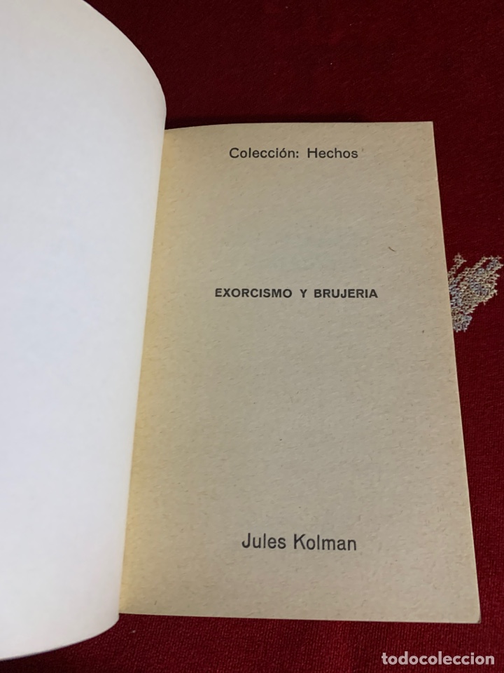 Libros de segunda mano: Exorcismo y Brujer&iacute;a. Jules Kolman. - Foto 3