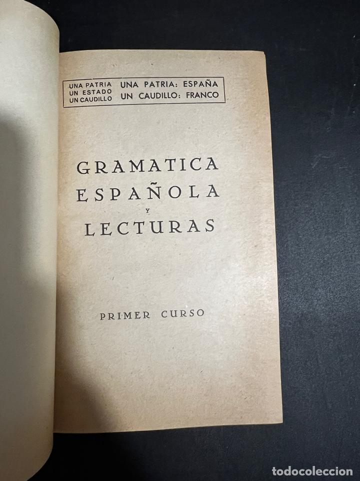 Libros de segunda mano: GRAMATICA ESPA&Ntilde;OLA Y LECTURAS. BASILIO LAIN. 1&ordm; CURSO. 4&ordf; ED. ED. LIBRERIA GENERAL. ZARAGOZA - Foto 3