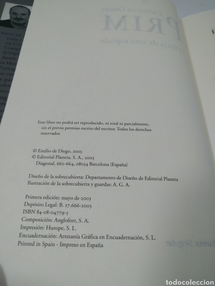 Libros de segunda mano: Emilio de Diego. Prim. La forja de una espada. - Foto 3