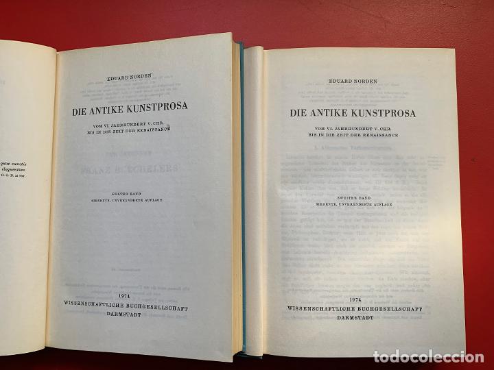 Libros de segunda mano: Die Antike Kunstprosa - NORDEN Eduard - Foto 1