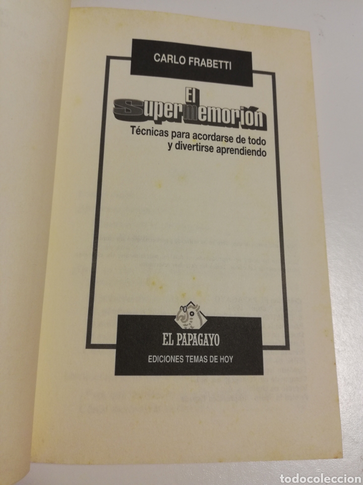 Libros de segunda mano: EL SUPERMEMORI&Oacute;N (CARLOS FRABETTI) - Foto 2