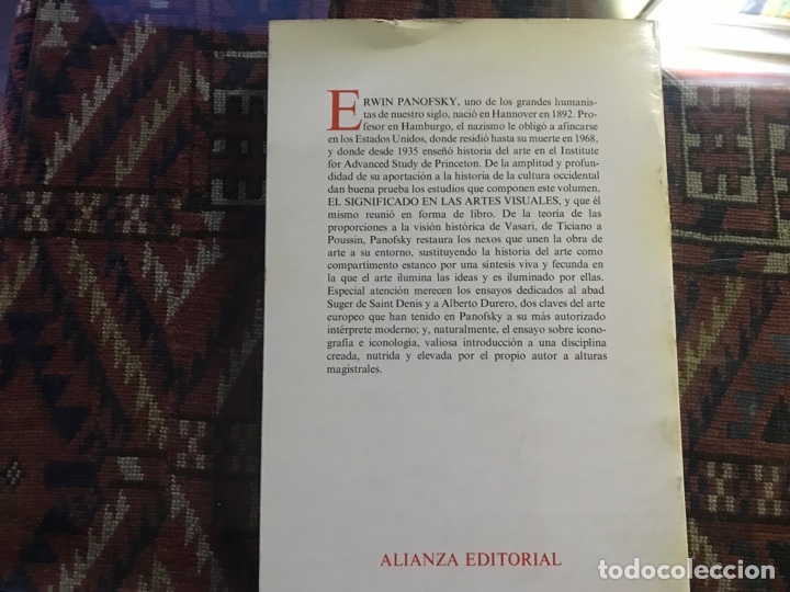 Libros de segunda mano: El significado en las artes visuales. Erwin Panofsky. Alianza forma 4. - Foto 3