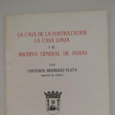 Libros de segunda mano: ARCHIVO GENERAL DE INDIAS, LONJA Y CONTRATACION