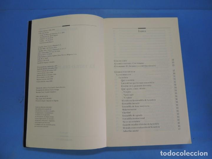 Libros de segunda mano: EL ESTILO DE PERIODISTA.- ALEX GRIJELMO - Foto 2