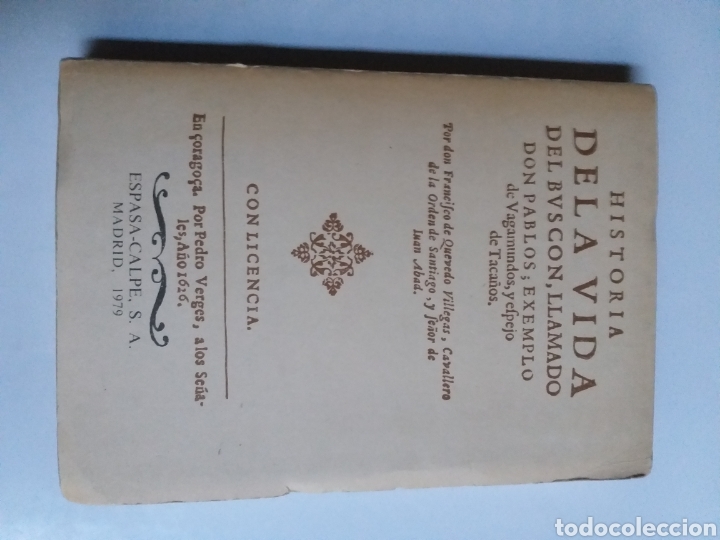 Libros de segunda mano: Historia de la vida del Busc&oacute;n Francisco de Quevedo . Facs&iacute;mil - Foto 2