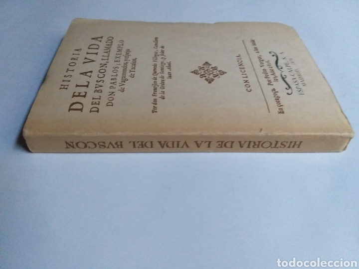 Libros de segunda mano: Historia de la vida del Busc&oacute;n Francisco de Quevedo . Facs&iacute;mil - Foto 4