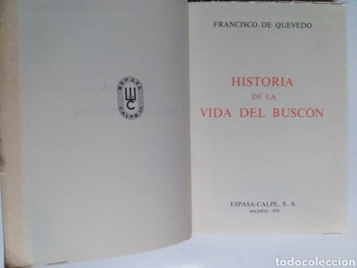 Libros de segunda mano: Historia de la vida del Busc&oacute;n Francisco de Quevedo . Facs&iacute;mil - Foto 8
