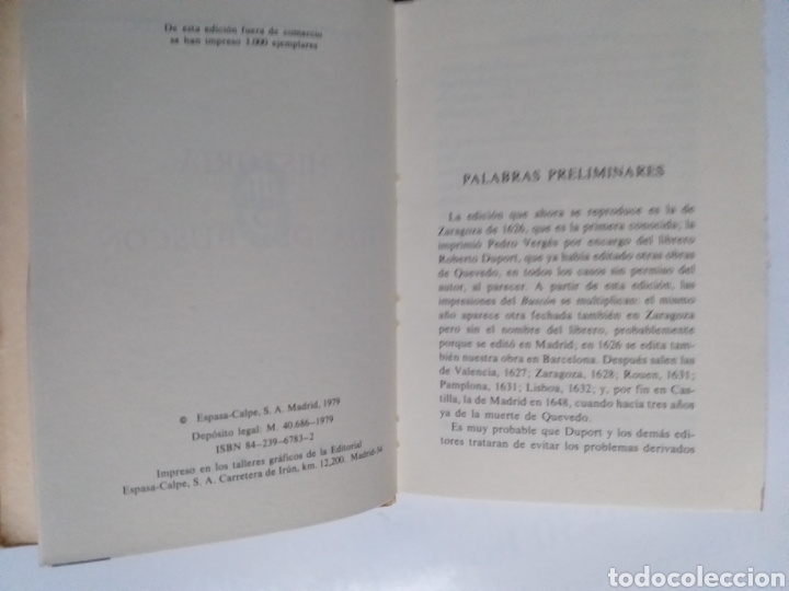 Libros de segunda mano: Historia de la vida del Busc&oacute;n Francisco de Quevedo . Facs&iacute;mil - Foto 9