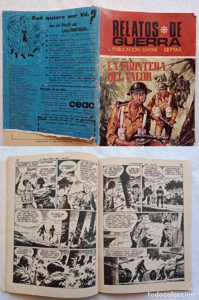Libros de segunda mano: COMIC - LA FRONTERA DEL VALOR. RELATOS DE GUERRA (1971)
