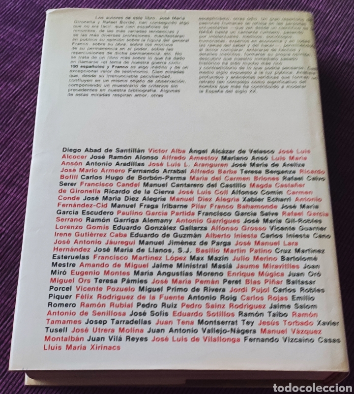 Libros de segunda mano: 100 espa&ntilde;oles y Franco. - Foto 2