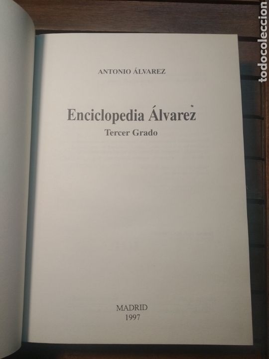 Libros de segunda mano: Enciclopedia &Aacute;lvarez tercer grado . edici&oacute;n numerada. Facs&iacute;mil 1997 - Foto 3