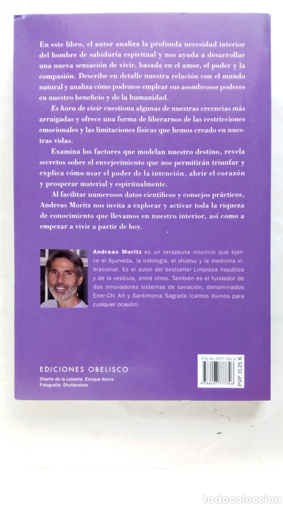 Libros de segunda mano: Es hora de vivir. Andreas Moritz. - Foto 2