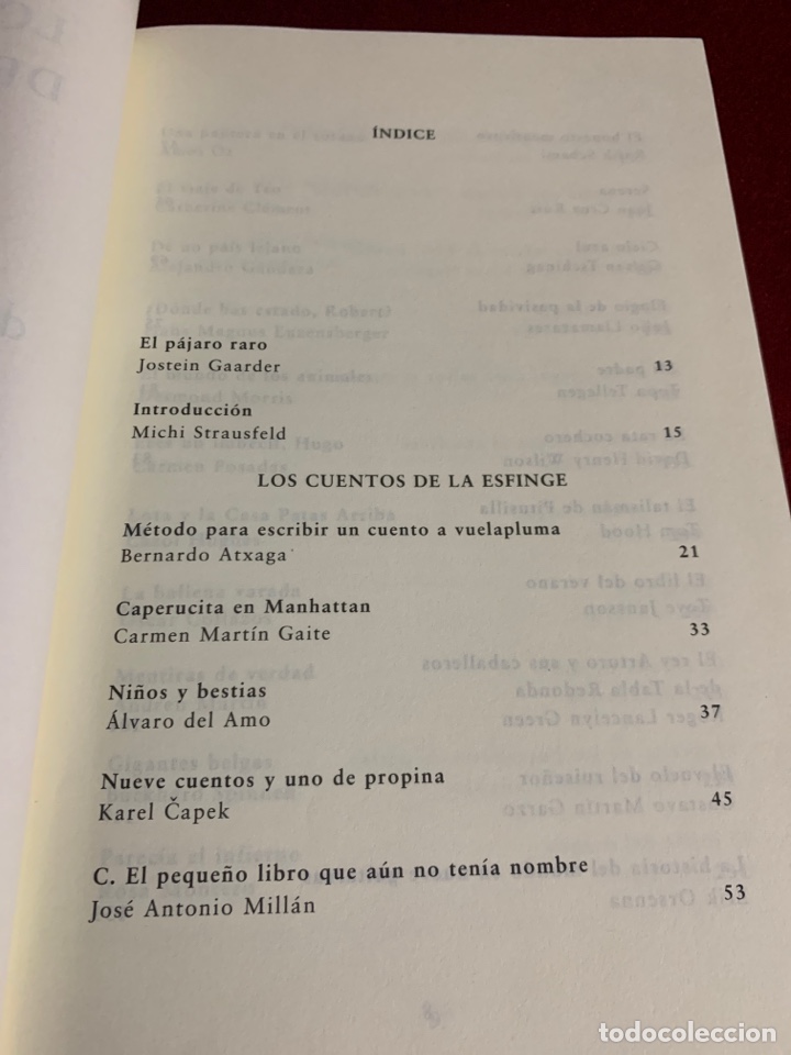 Libros de segunda mano: Los cuentos de la esfinge. Edici&oacute;n a cargo de Michi Strausfeld. - Foto 6