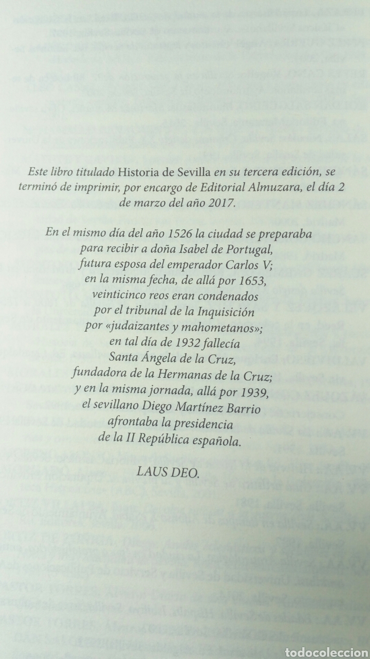 Libros de segunda mano: Historia de Sevilla. Manuel Jes&uacute;s Rold&aacute;n. - Foto 5