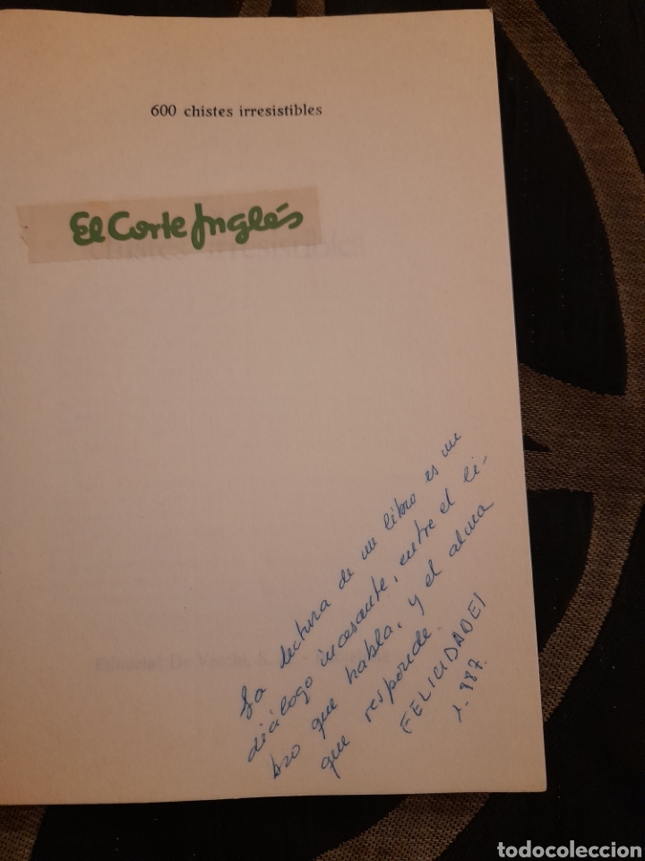 Libros de segunda mano: 600 chistes irresistibles libro de 1986 - Foto 2