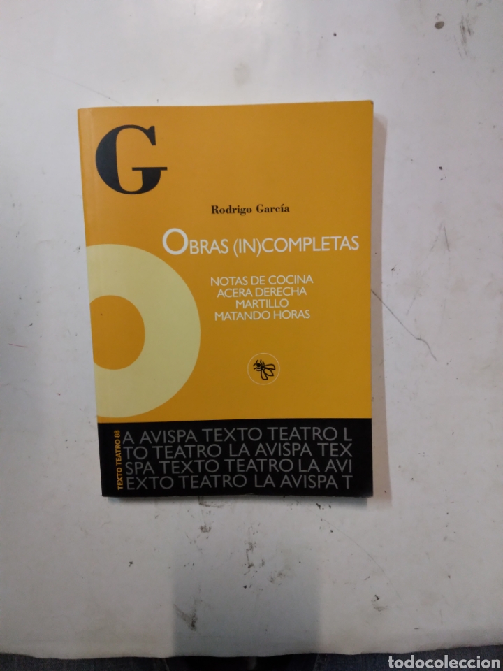 Libros de segunda mano: Rodrigo Garc&iacute;a, Obras incompletas, Ediciones Avispa - Foto 1