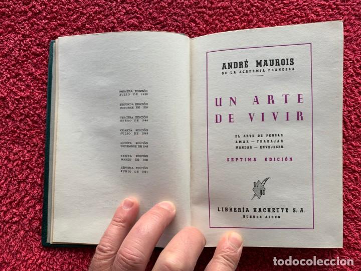 Libros de segunda mano: 1941. ANDR&Eacute; MAUROIS. EDITORIAL HACHETTE. BUENOS AIRES EDICION EN ESPA&Ntilde;OL. - Foto 3