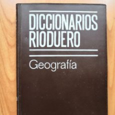 Libros de segunda mano: DICCIONARIOS RIODUERO. GEOGRAFIA. 1974. JOSÉ SAGREDO. Lote 302272698