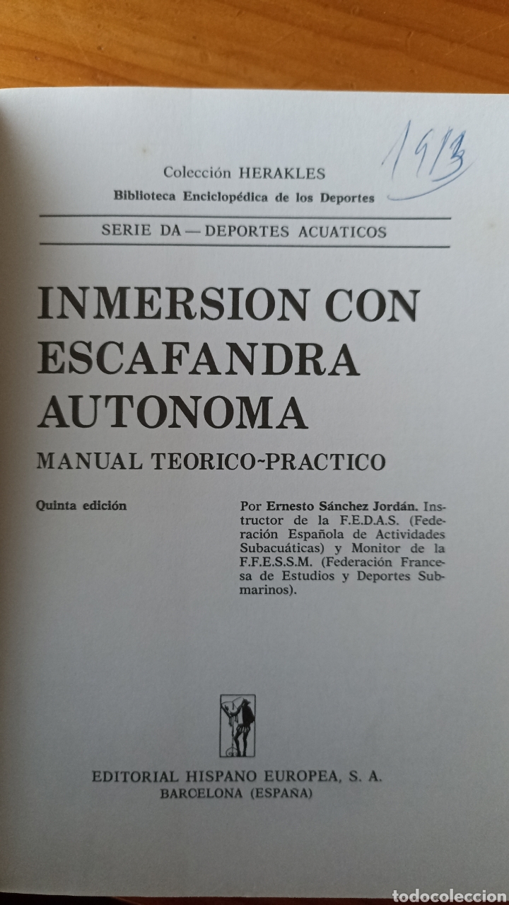 Libros de segunda mano: Inmersi&oacute;n con escafandra aut&oacute;noma - Foto 3