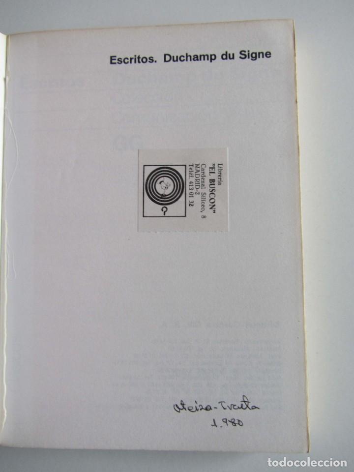 Libros de segunda mano: Escritos. Duchamp du Signe- Marcel Duchamp. Coleccion Comunicacion Visual - Foto 5