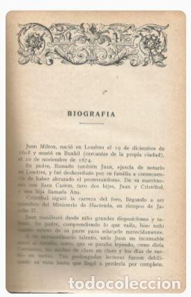 Libros de segunda mano: EL PARAISO PERDIDO - Jhon Milton - Foto 3