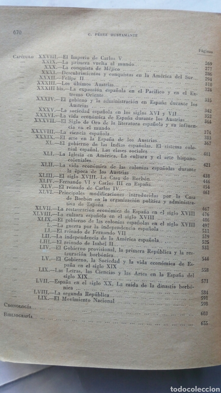Libros de segunda mano: Compendio de Historia de Espa&ntilde;a. C. P&eacute;rez Bustamante. - Foto 6