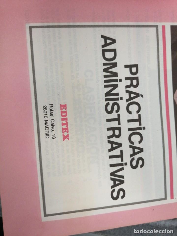 Libros de segunda mano: Libro editex pr&aacute;cticas administrativas formaci&oacute;n profesional a&ntilde;o 1986 - Foto 2