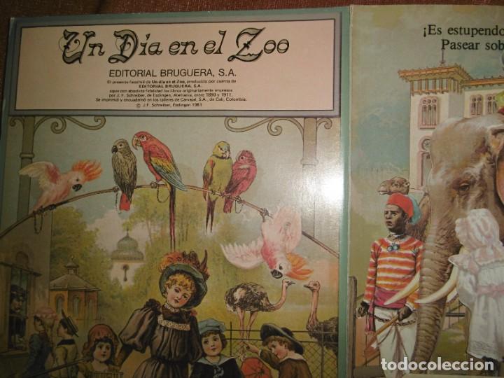 Libros de segunda mano: LIBRO DESPLEGABLE UN D&Iacute;A EN EL ZOO. - Foto 2