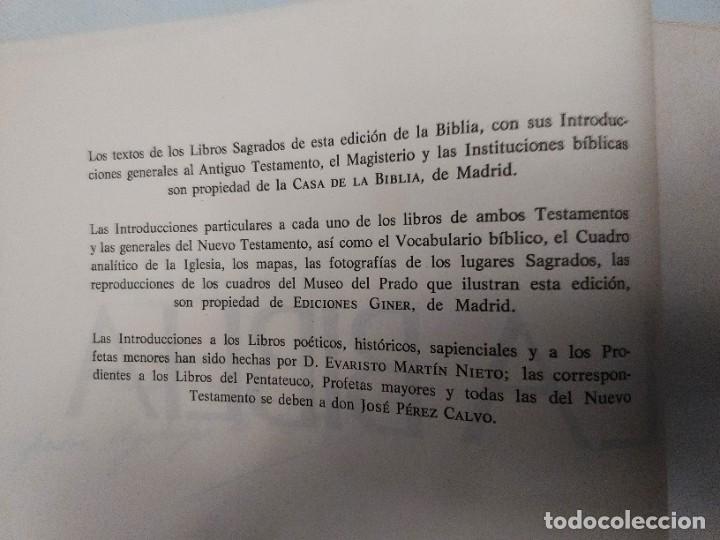Libros de segunda mano: LA BIBLIA EDICIONES GINER 1970 MADRID - Foto 6