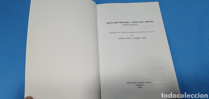 Libros de segunda mano: REGLA DEL MAESTRO - REGLA DE S. BENITO - ILDEFONSO M. G&Oacute;MEZ - Foto 2