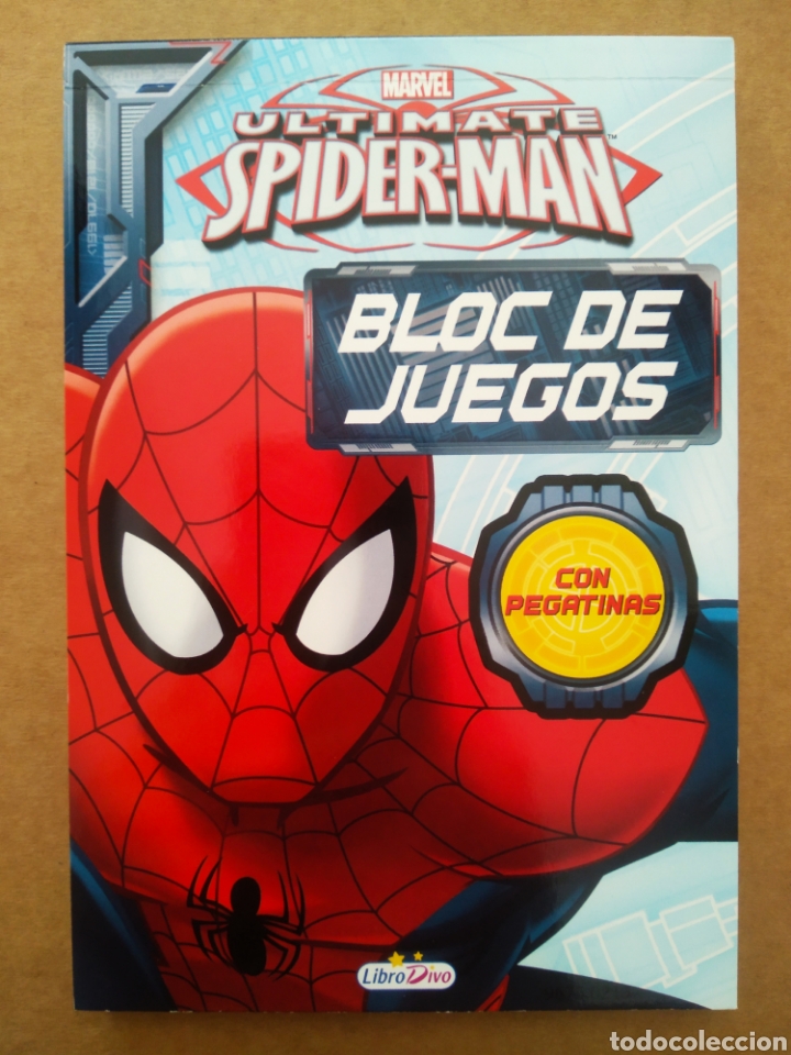 Libros de segunda mano: Ultimate Spiderman: Bloc de Juegos (Marvel/LibroDivo, 2015). Sin usar. Con pegatinas. - Foto 1