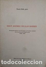 Libros de segunda mano: Sant Andreu de Llavaneres (Forti&agrave; Sol&agrave;) - Foto 1
