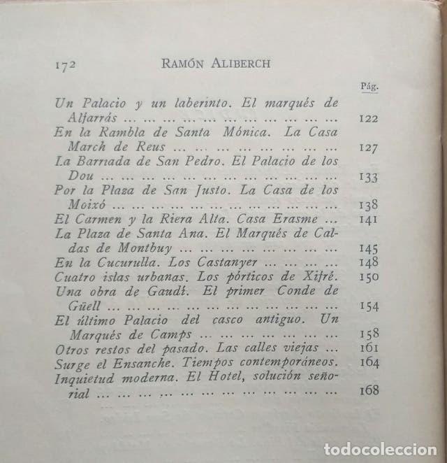 Libros de segunda mano: LAS CASAS SE&Ntilde;ORIALES DE BARCELONA - RAMON ALIBERCH - Foto 4