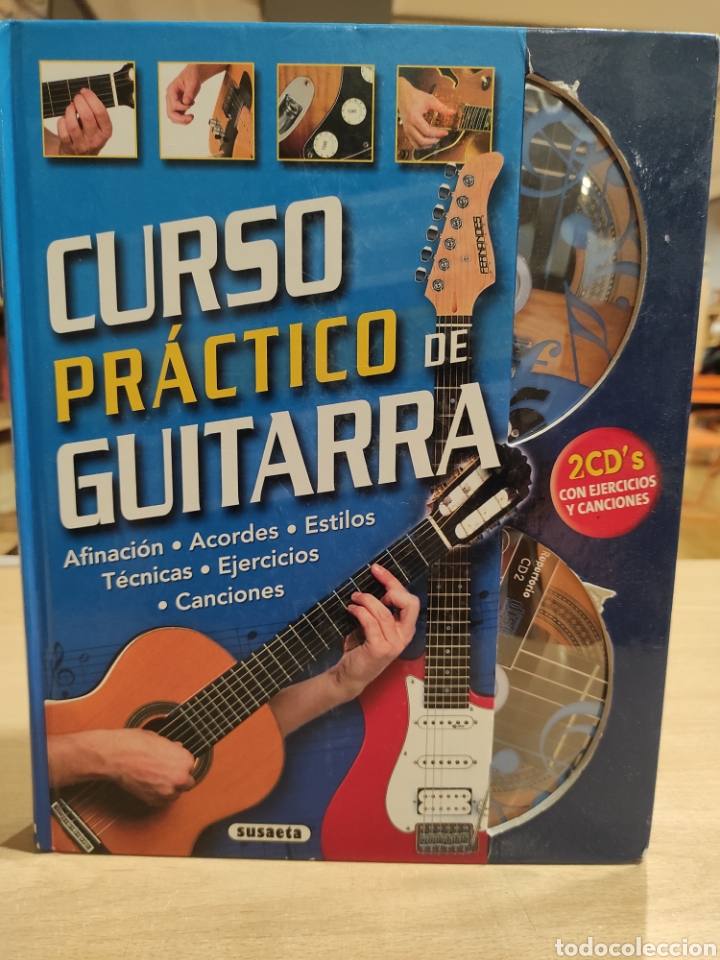 Libros de segunda mano: Curso pr&aacute;ctico de guitarra + 2 CDs con ejercicios y canciones. Susaeta. - Foto 1