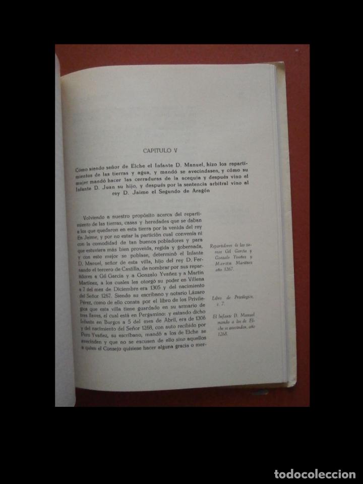 Libros de segunda mano: Excelencias de la villa de Elche. Cristobal Sanz - Foto 4