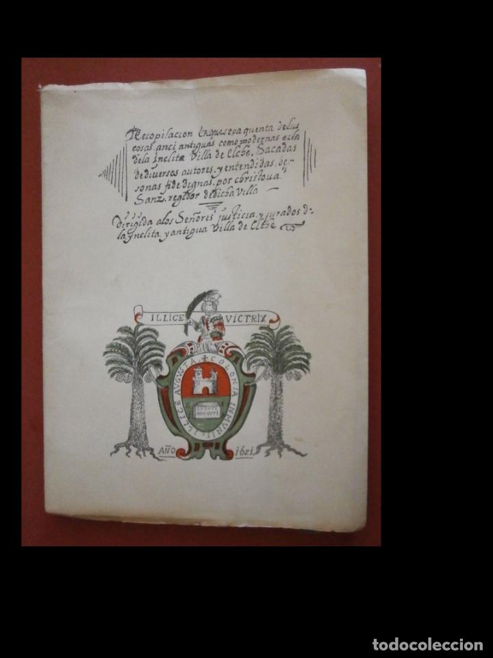 Libros de segunda mano: Excelencias de la villa de Elche. Cristobal Sanz - Foto 1