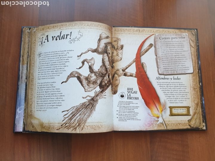 Libros de segunda mano: El libro de los hechizos. Larousse. Con CD de realidad aumentada - Foto 4