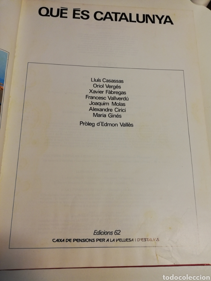 Libros de segunda mano: QU&Egrave; &Eacute;S CATALUNYA (VV. AA.) PR&Ograve;LEG DEDMON VALL&Egrave;S - Foto 3