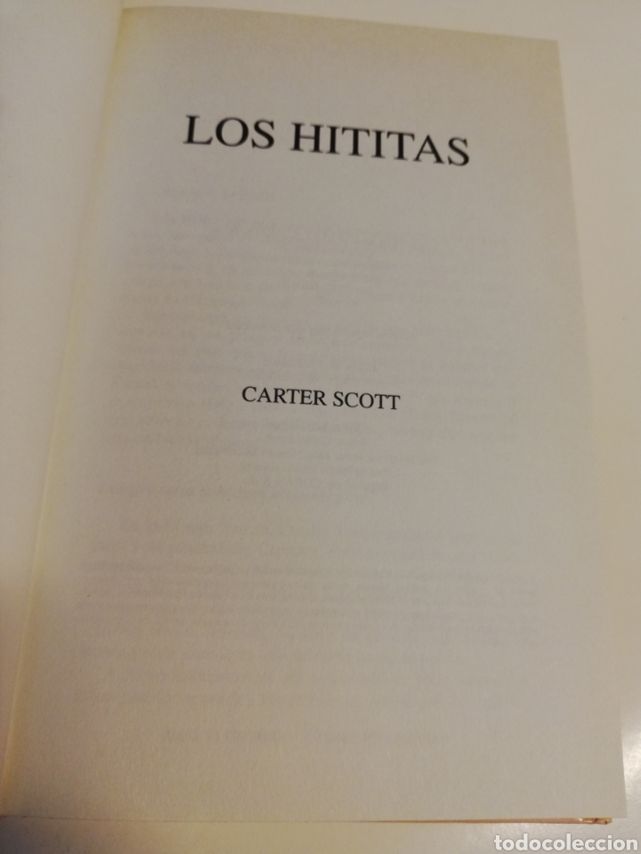 Libros de segunda mano: LOS HITITAS (CARTER SCOTT) - Foto 2